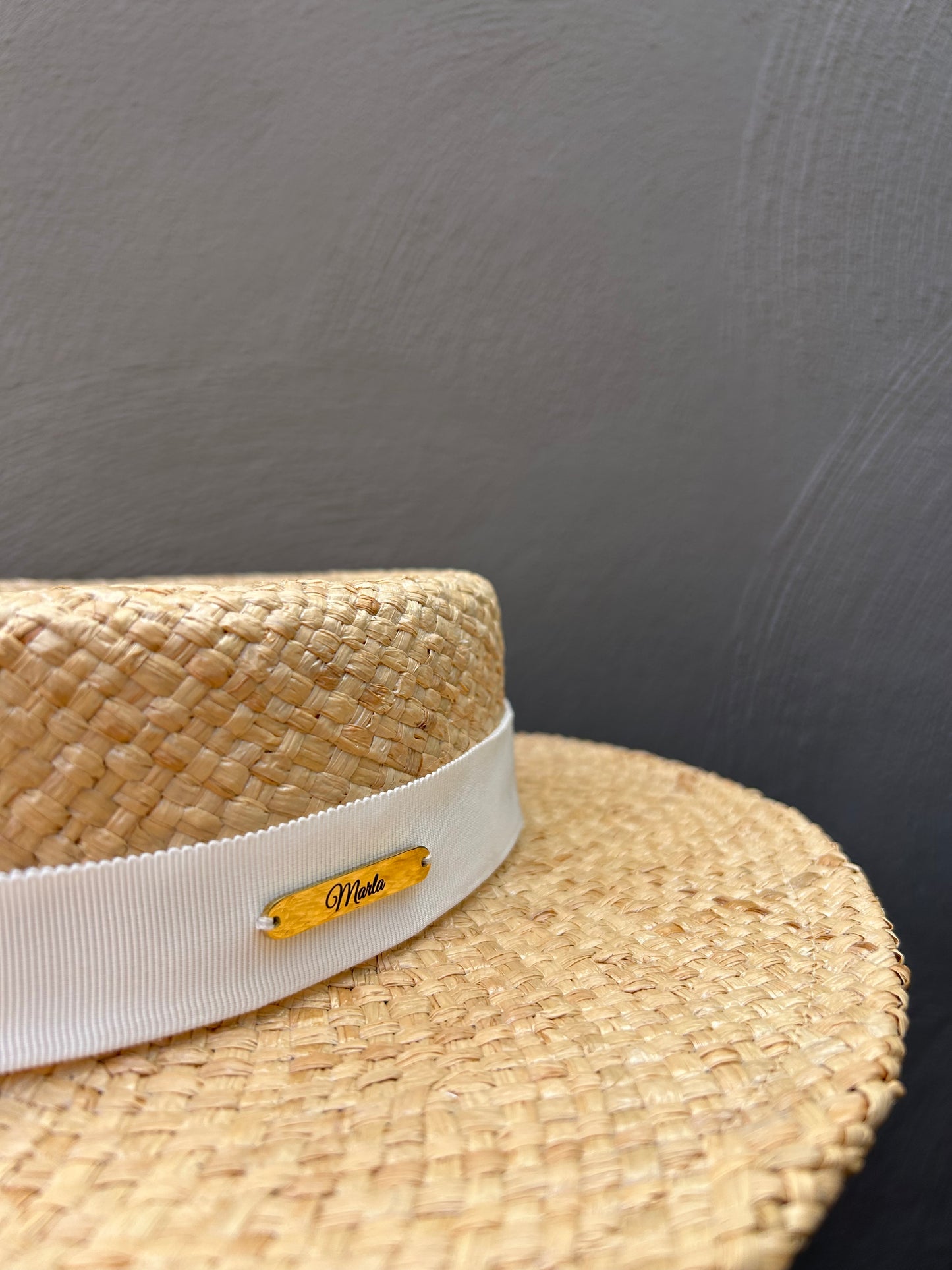 Natural Straw Boater Hat | Spring Racing Edition