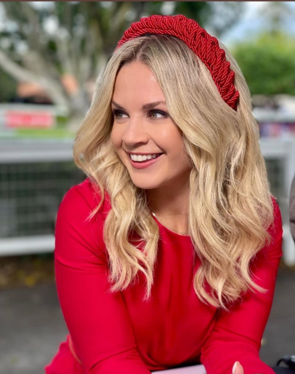 Red Knotted Headpiece