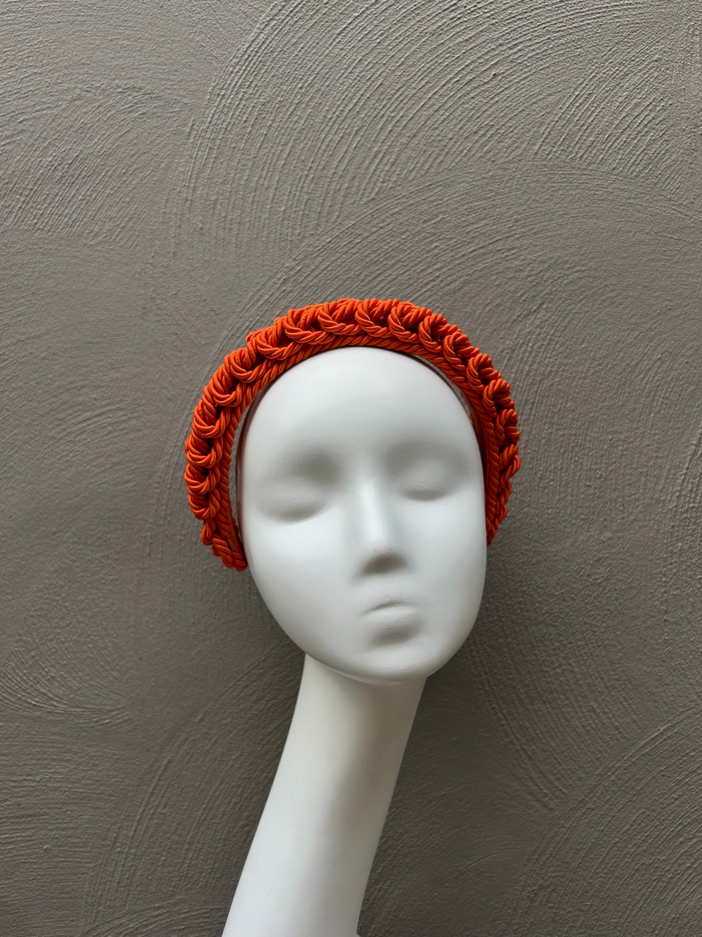 Burnt Orange Knotted Headpiece