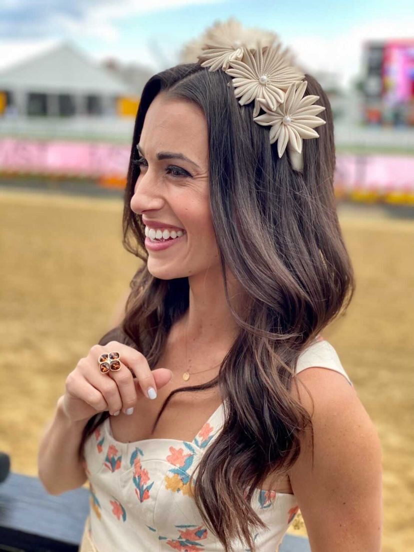 Pink Pinwheel Headpiece