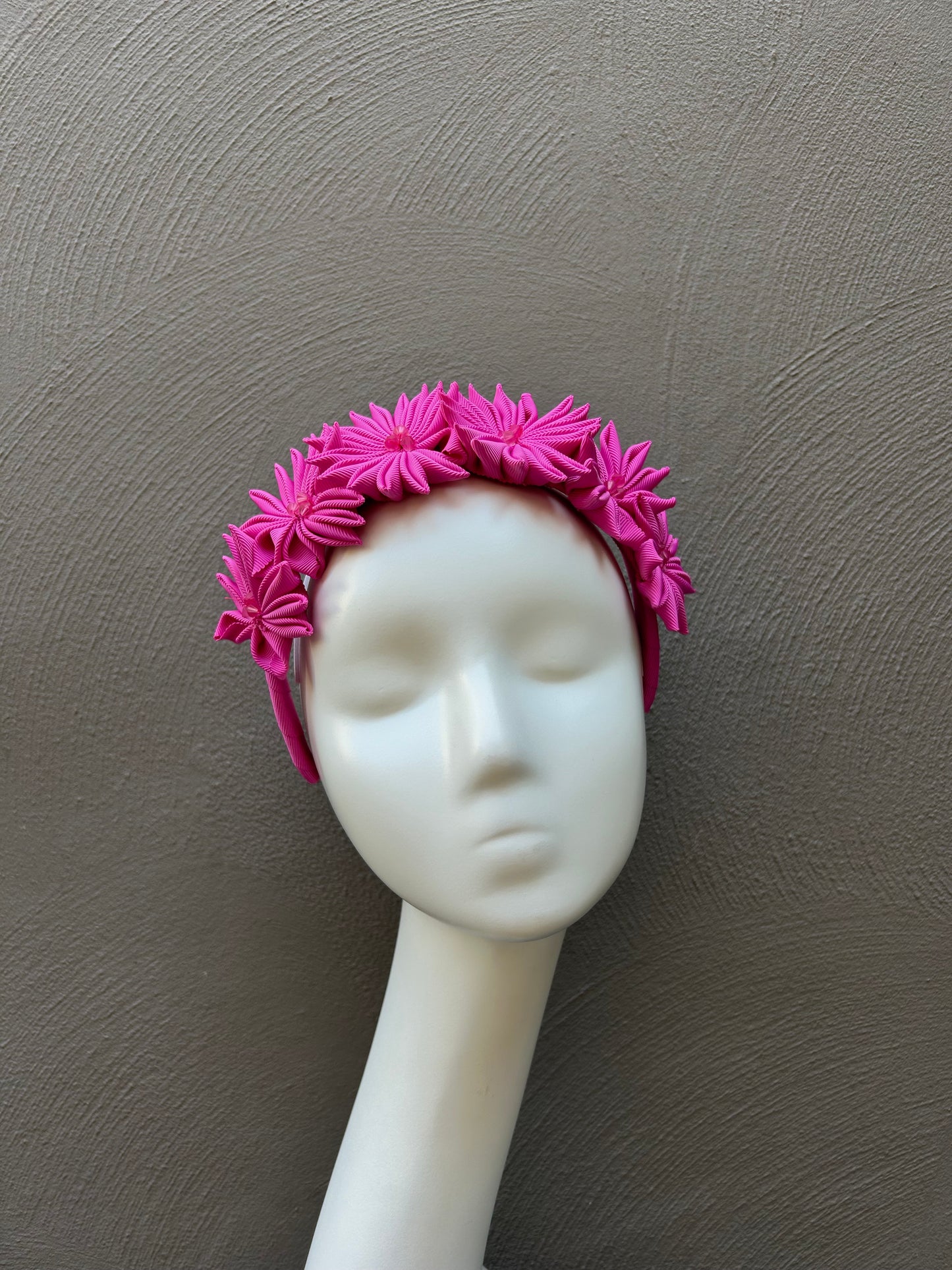 Pink Pinwheel Headpiece