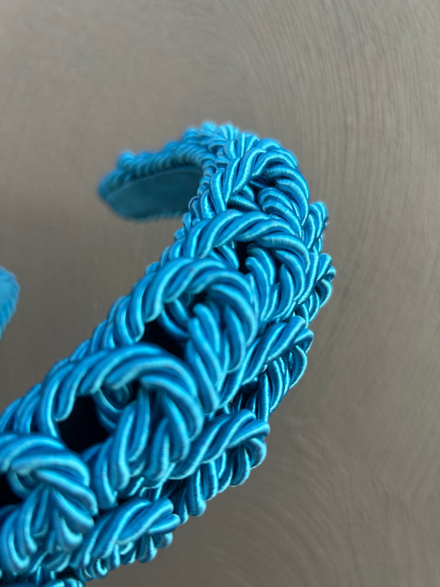 turquoise blue knotted headband