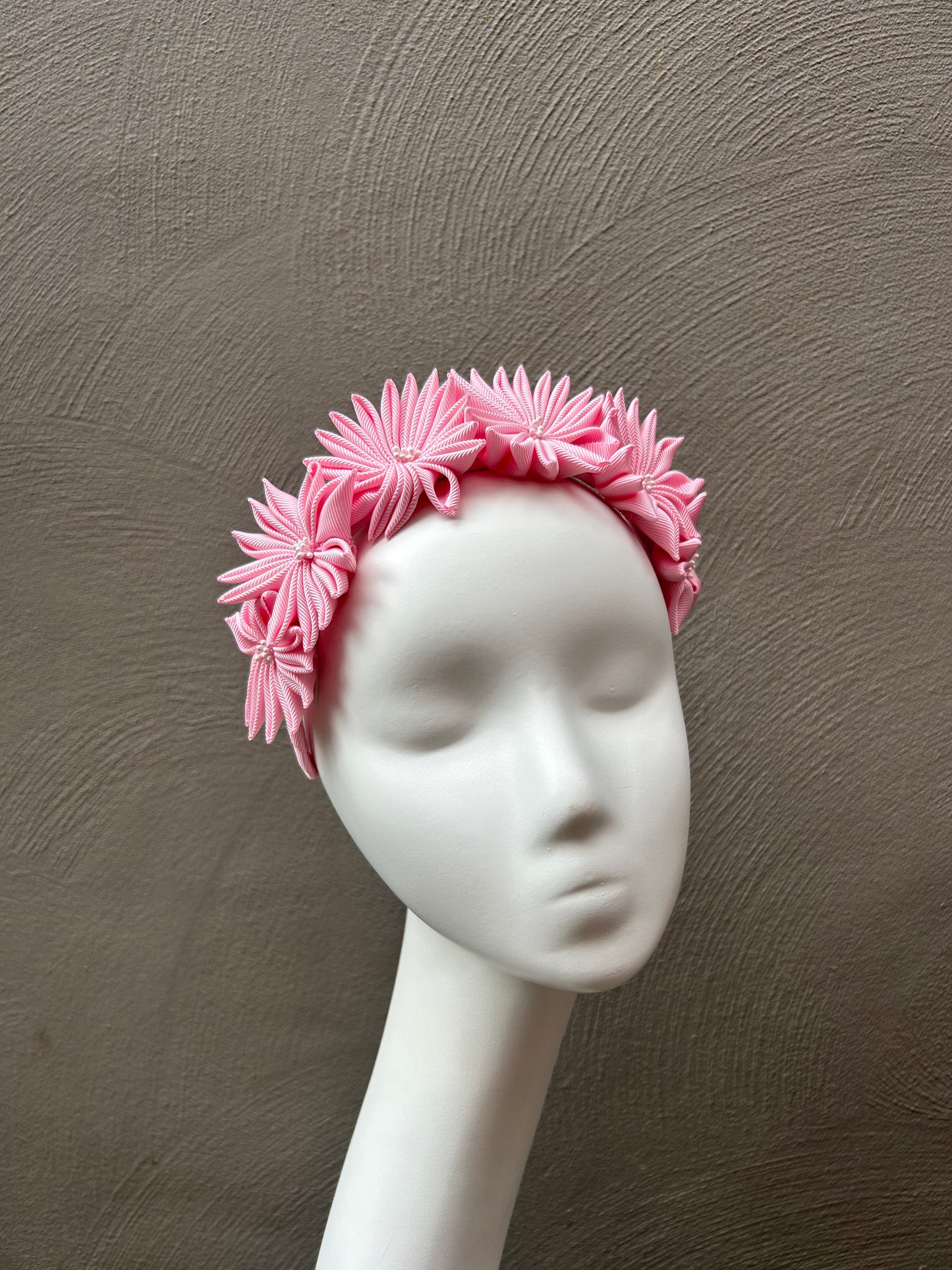 Pink Pinwheel Headpiece