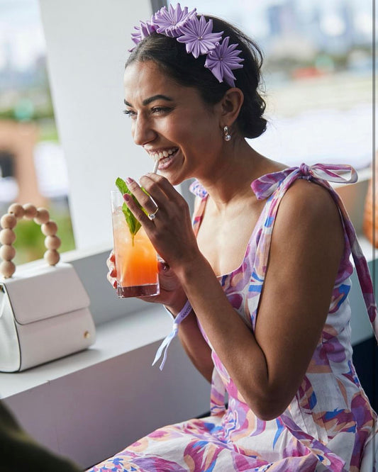 Pink Pinwheel Headpiece