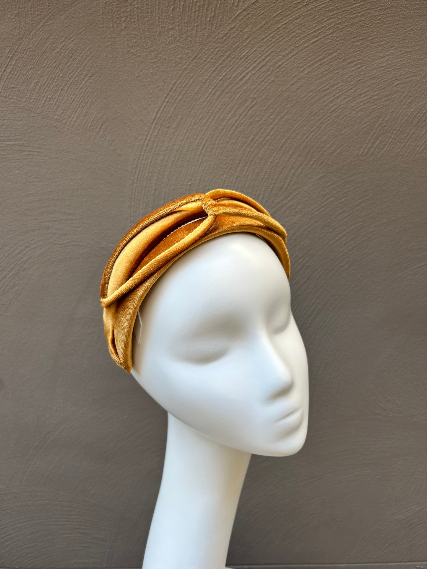 Gold Velvet Headpiece