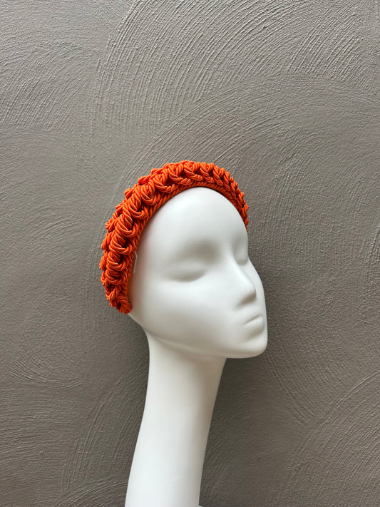 Burnt Orange Knotted Headpiece