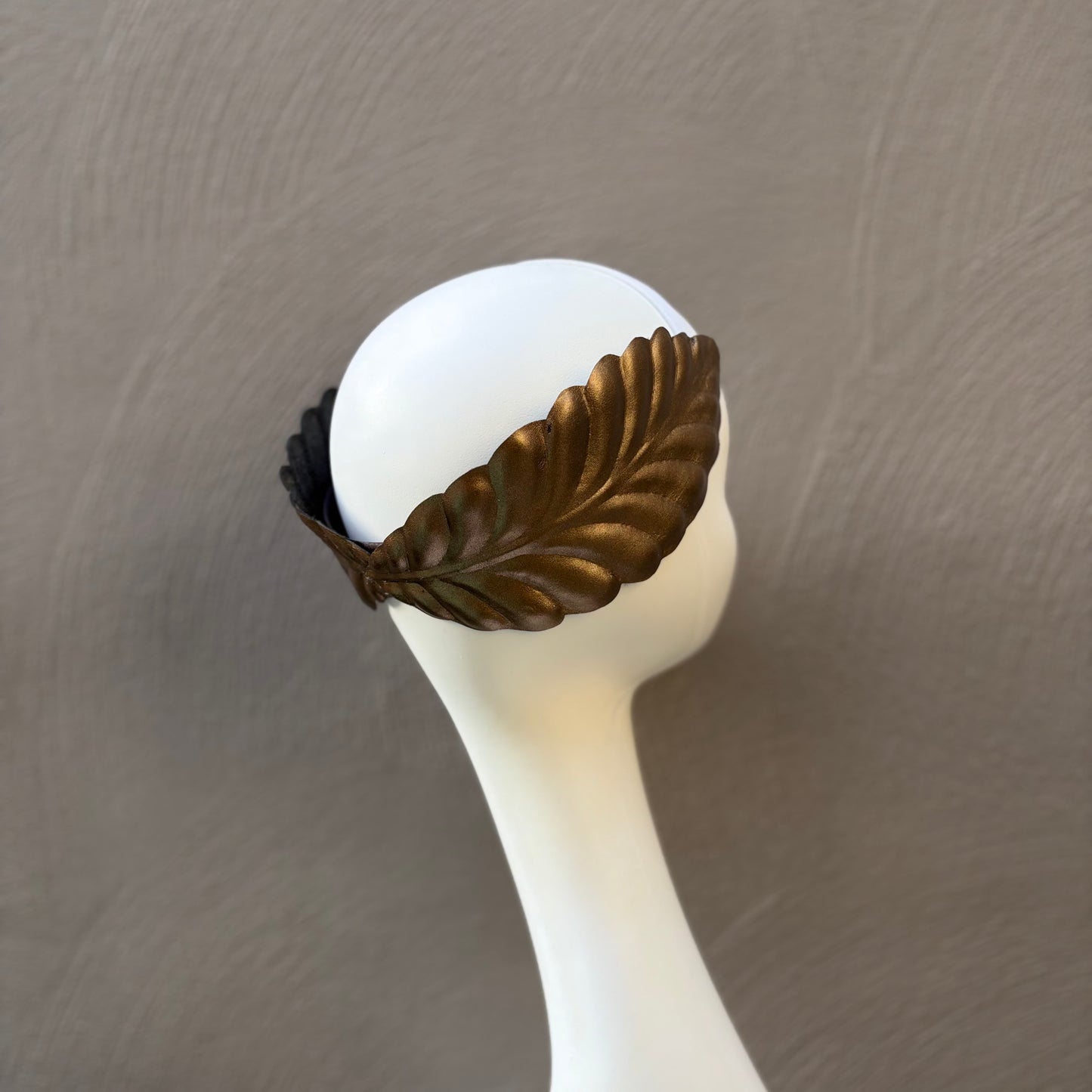 Metallic Leather Headpiece