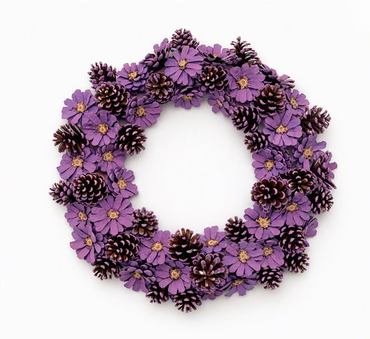Lilac Pinecone Wreath