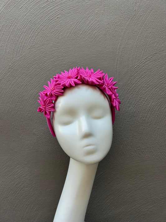 Pink Pinwheel Headpiece