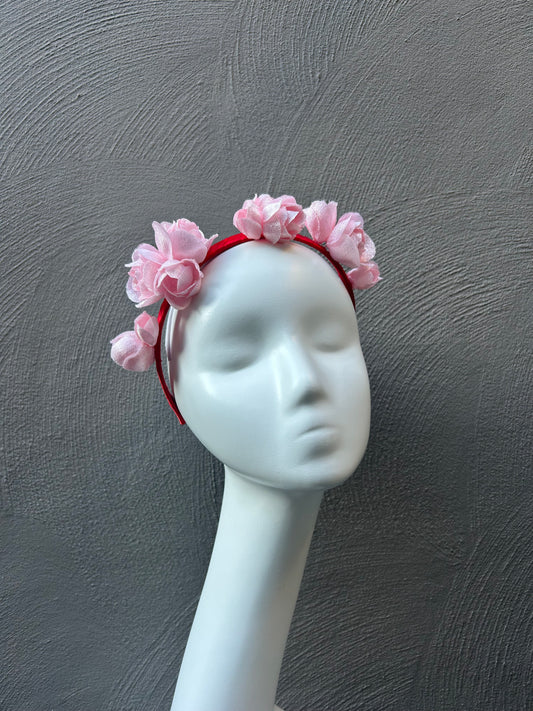Pale Pink Blossoms Headpiece