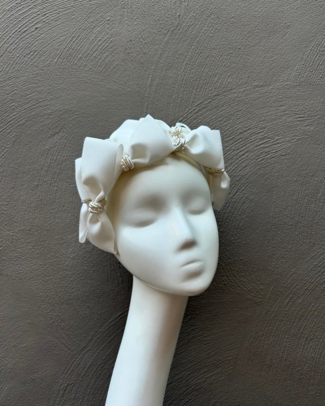 White Bow Headband