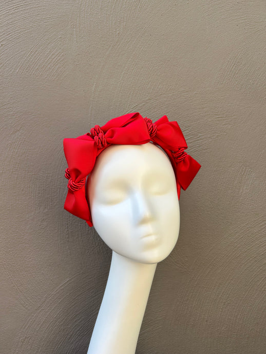 Red Bow Headband