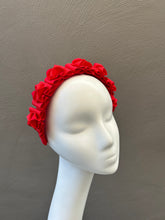 Load image into Gallery viewer, Strawberry Red Rosette Crown