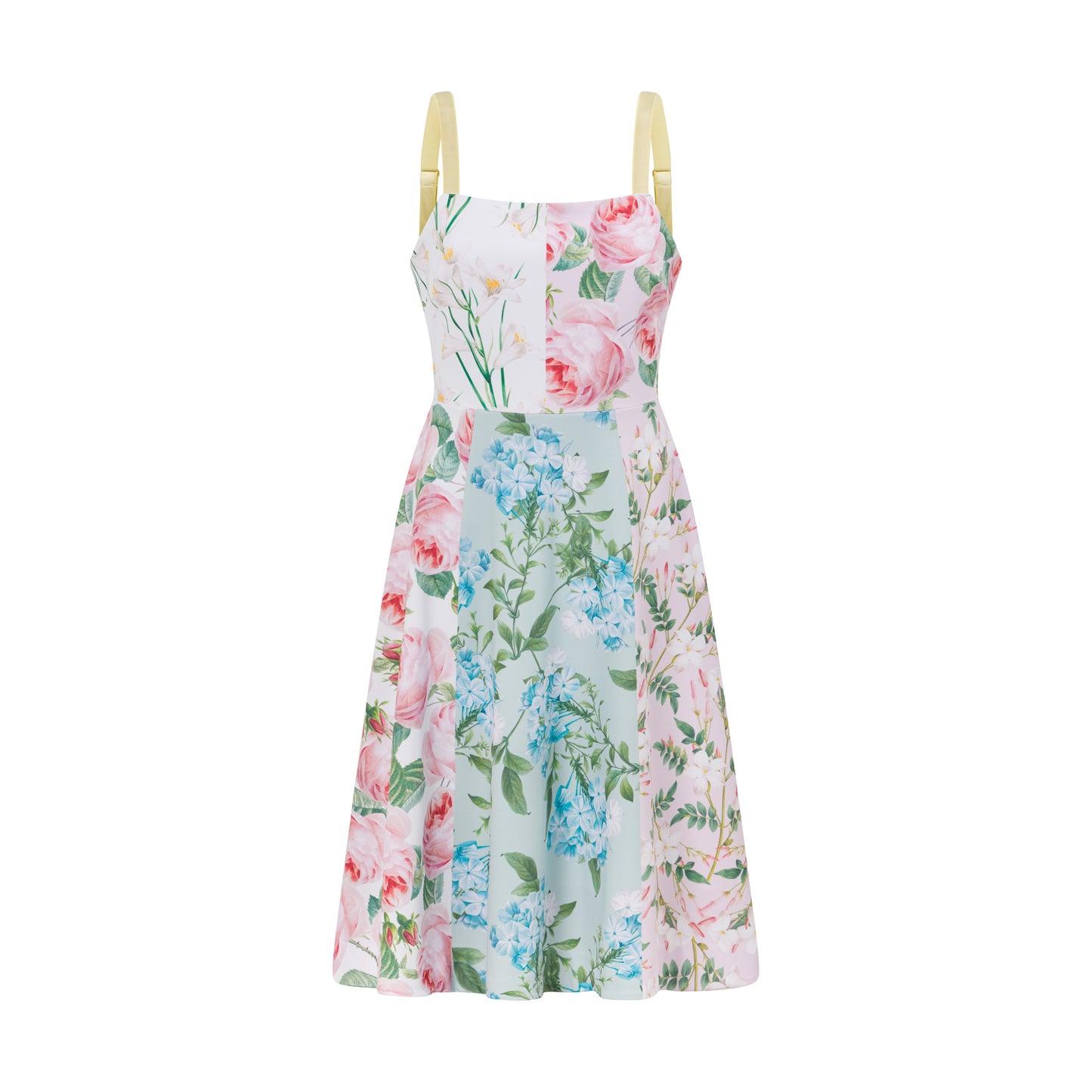 Floral Dress Vintage Inspired Botanical Pastel Prints