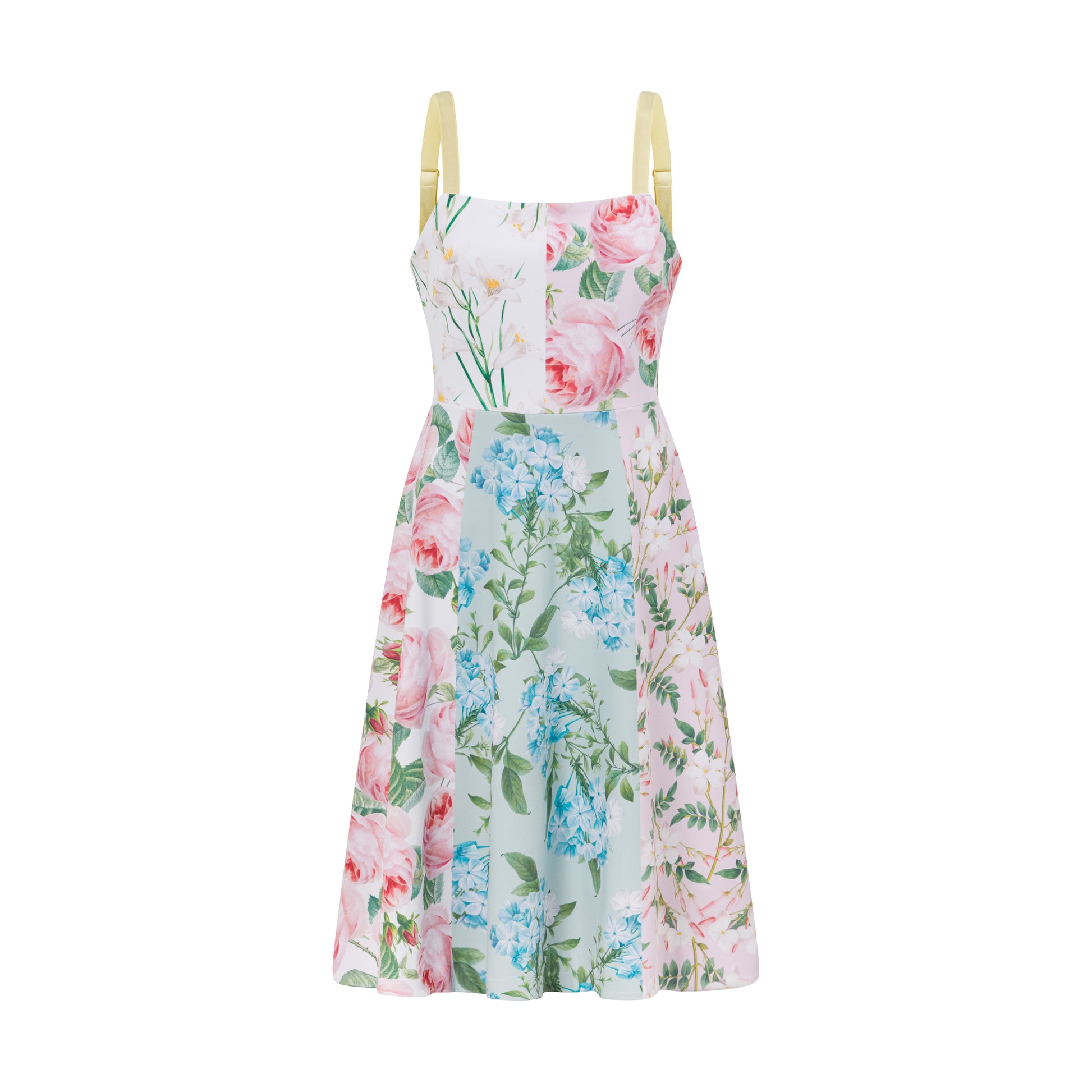Floral Dress Vintage Inspired Botanical Pastel Prints