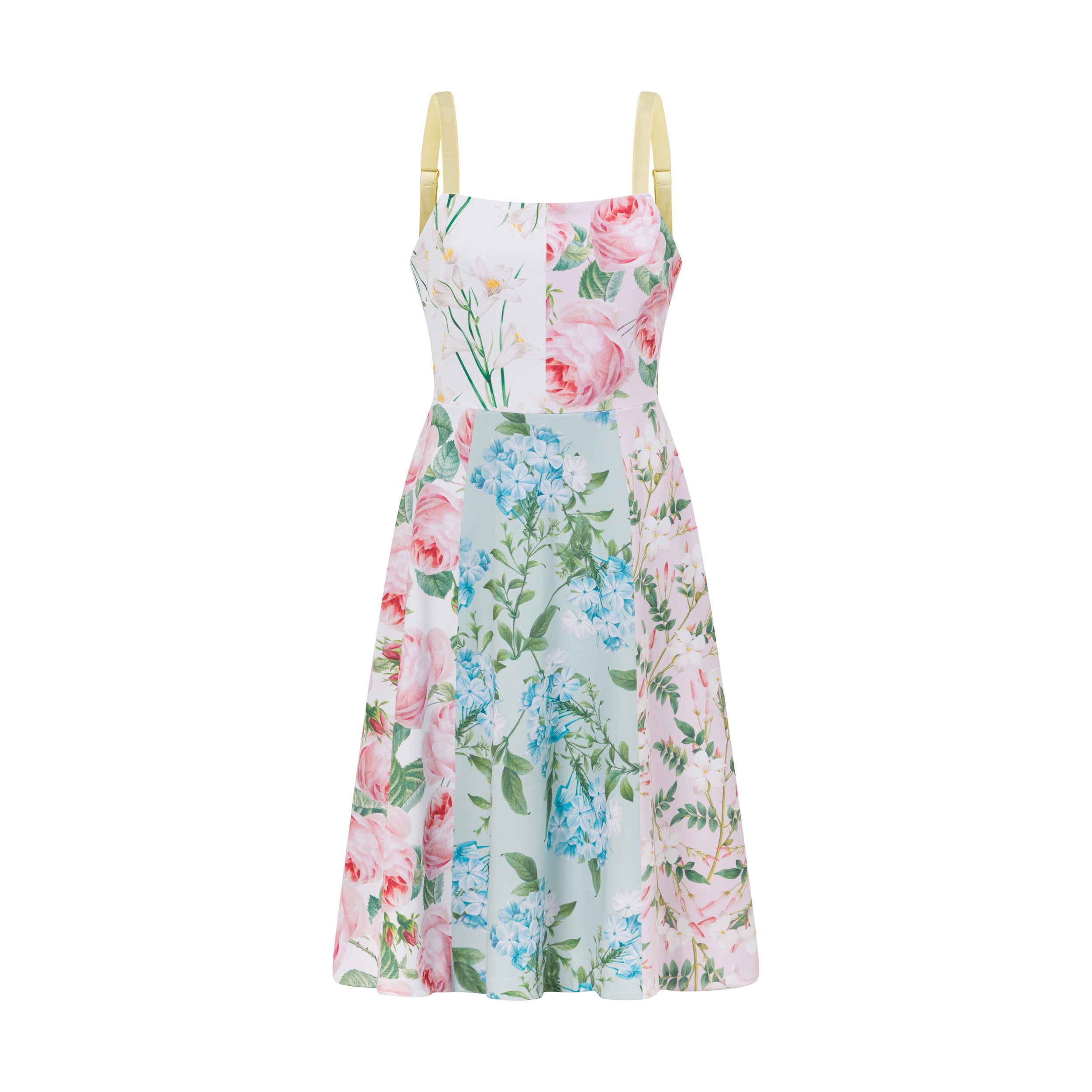 Floral Dress Vintage Inspired Botanical Pastel Prints