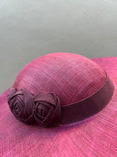 Load image into Gallery viewer, Burgundy Straw Hat