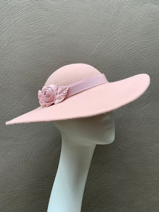 Blush Pink Felt Brim