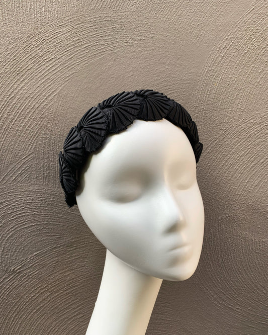 Black Pleated Crown