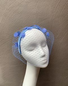 Blue Birdcage Veil